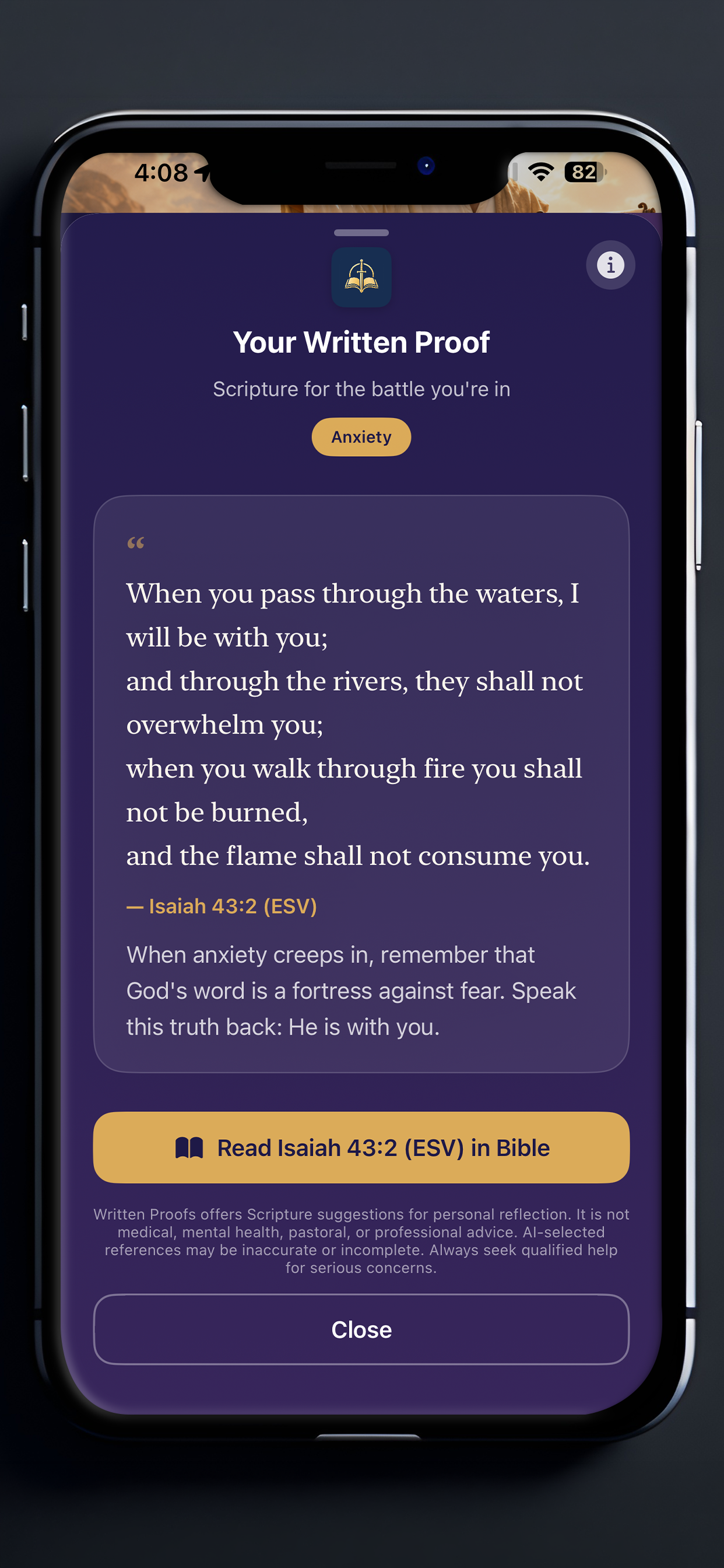 Written Proofs on iPhone, screenshot 5 of 7